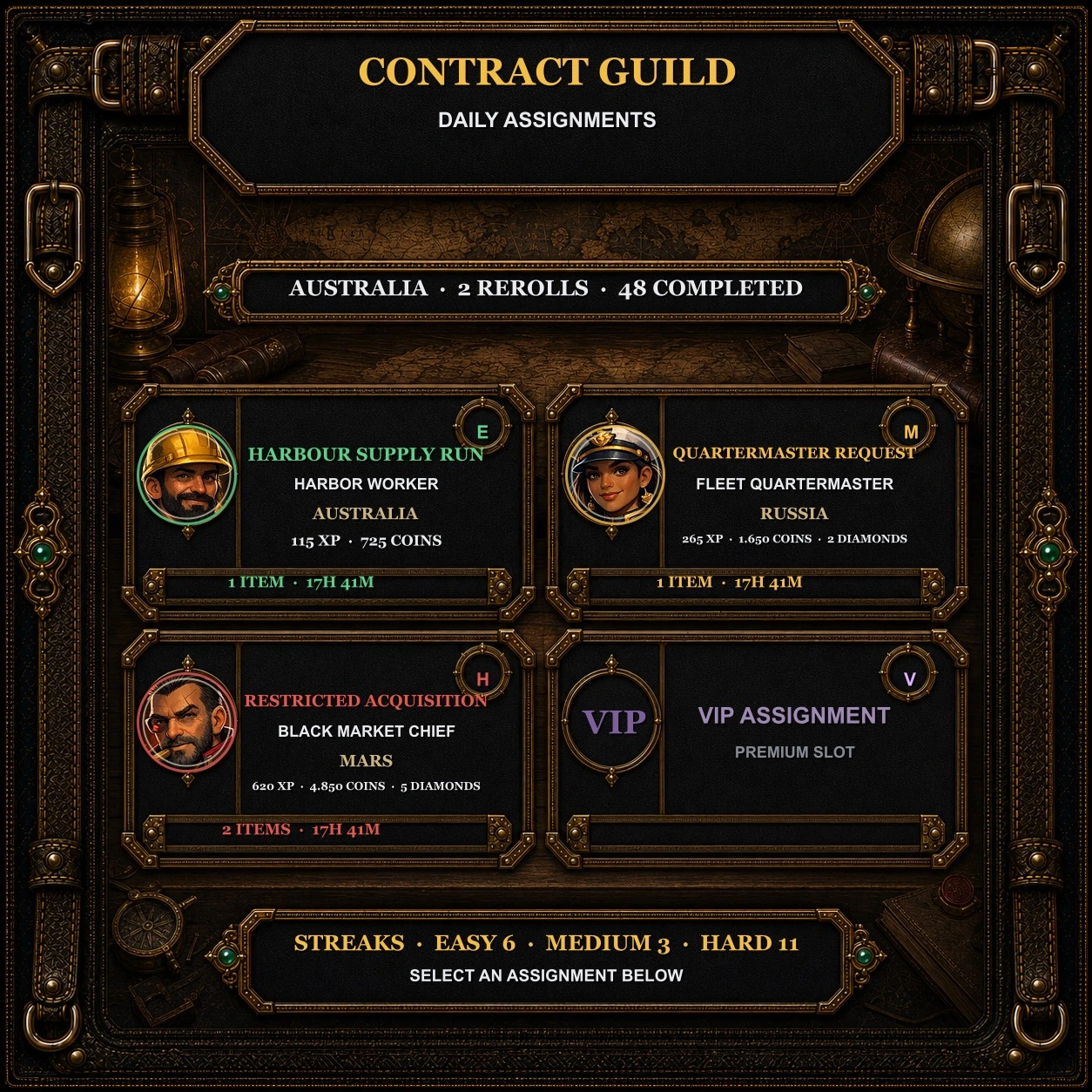 Daily Missions, Contracts and Reward Loops artwork