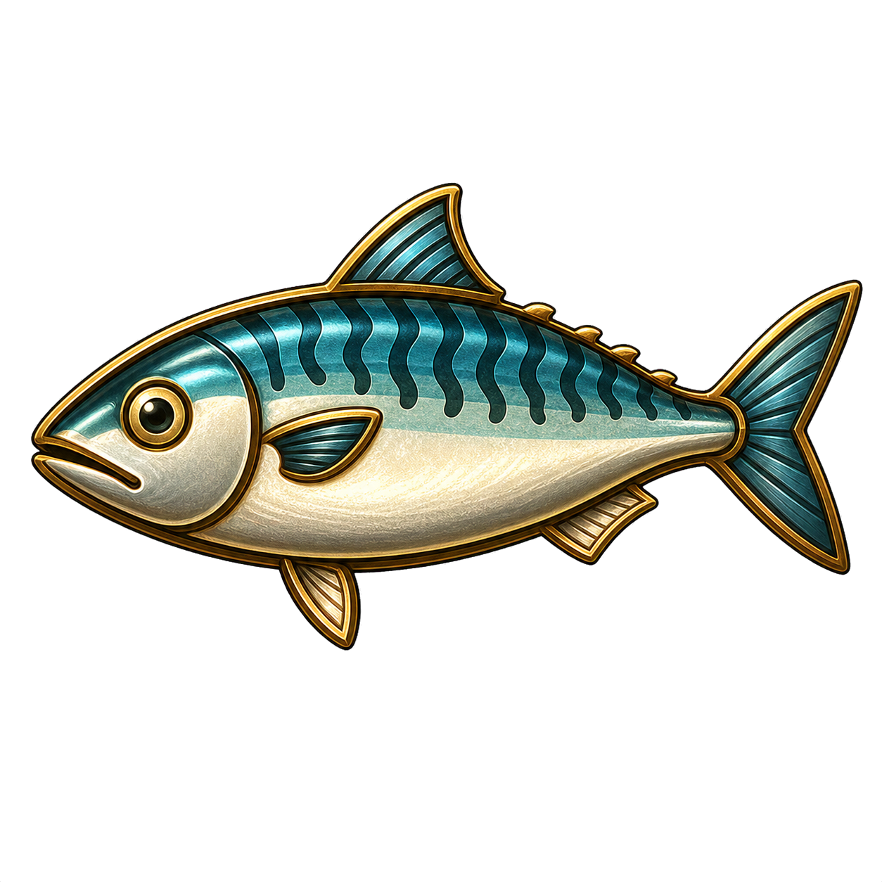 Common Mackerel fish artwork