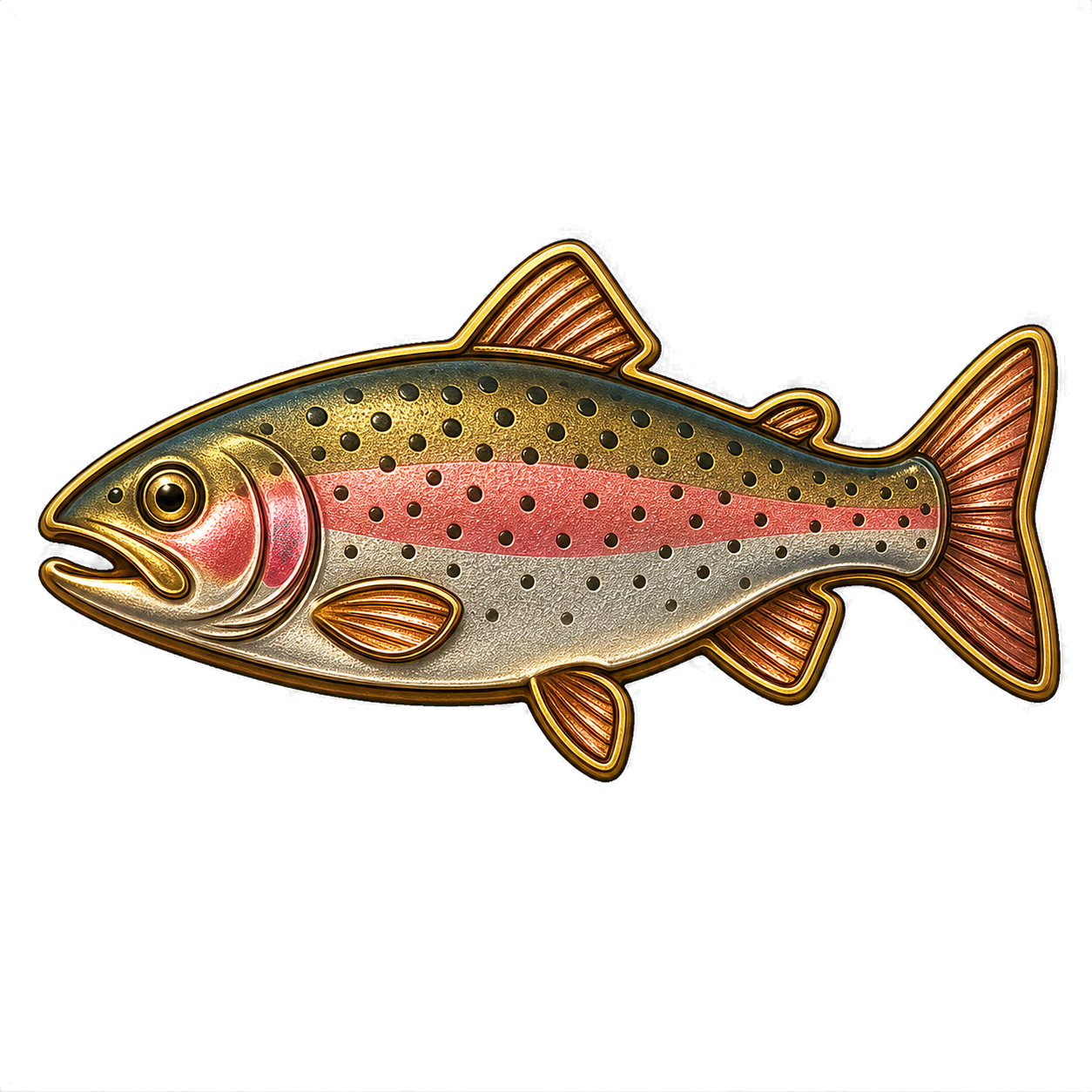 Common Trout fish artwork