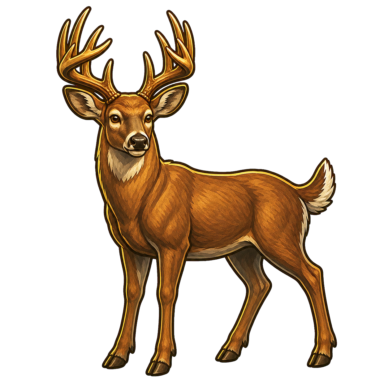Common Deer animal artwork