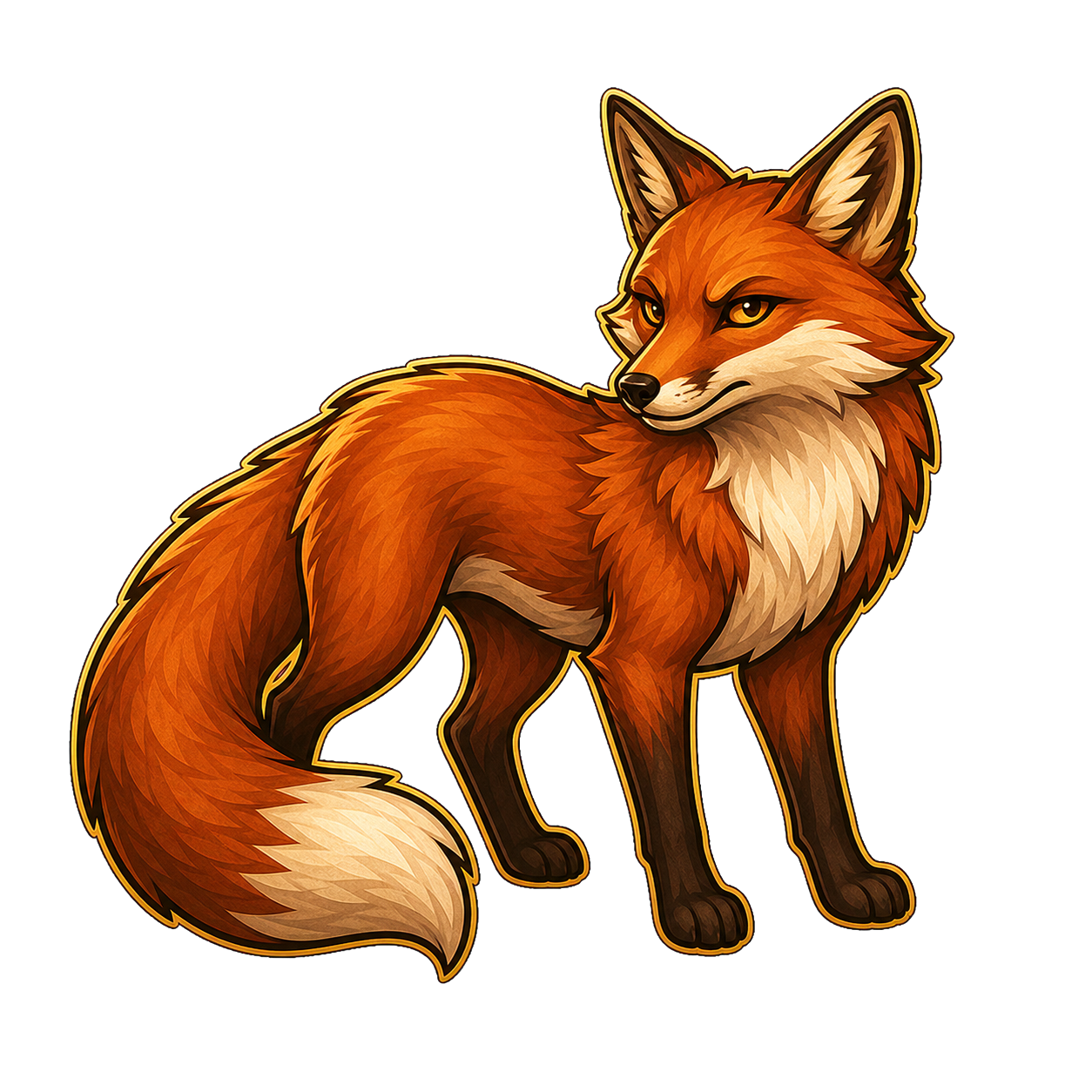 Common Fox animal artwork