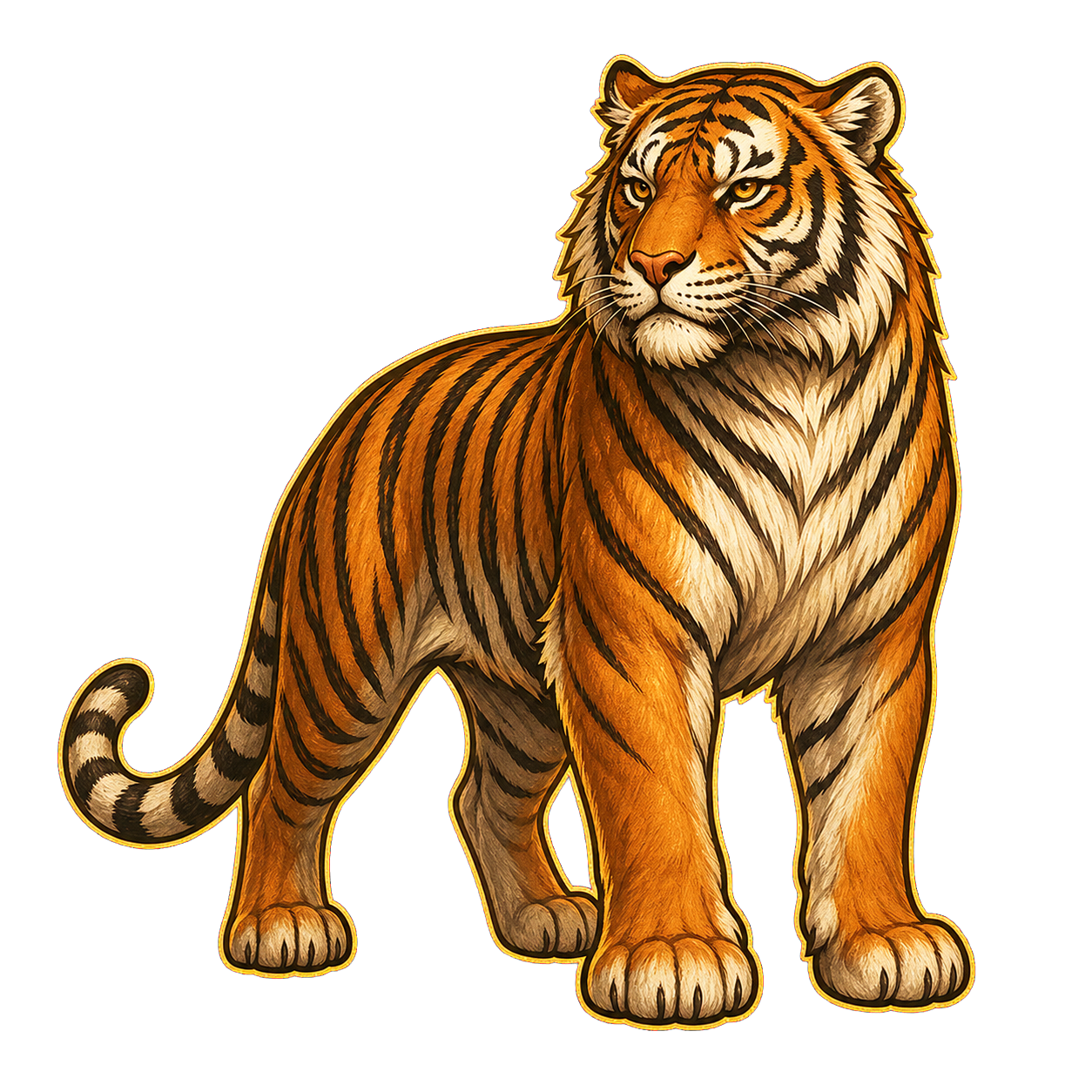 Common Tiger animal artwork